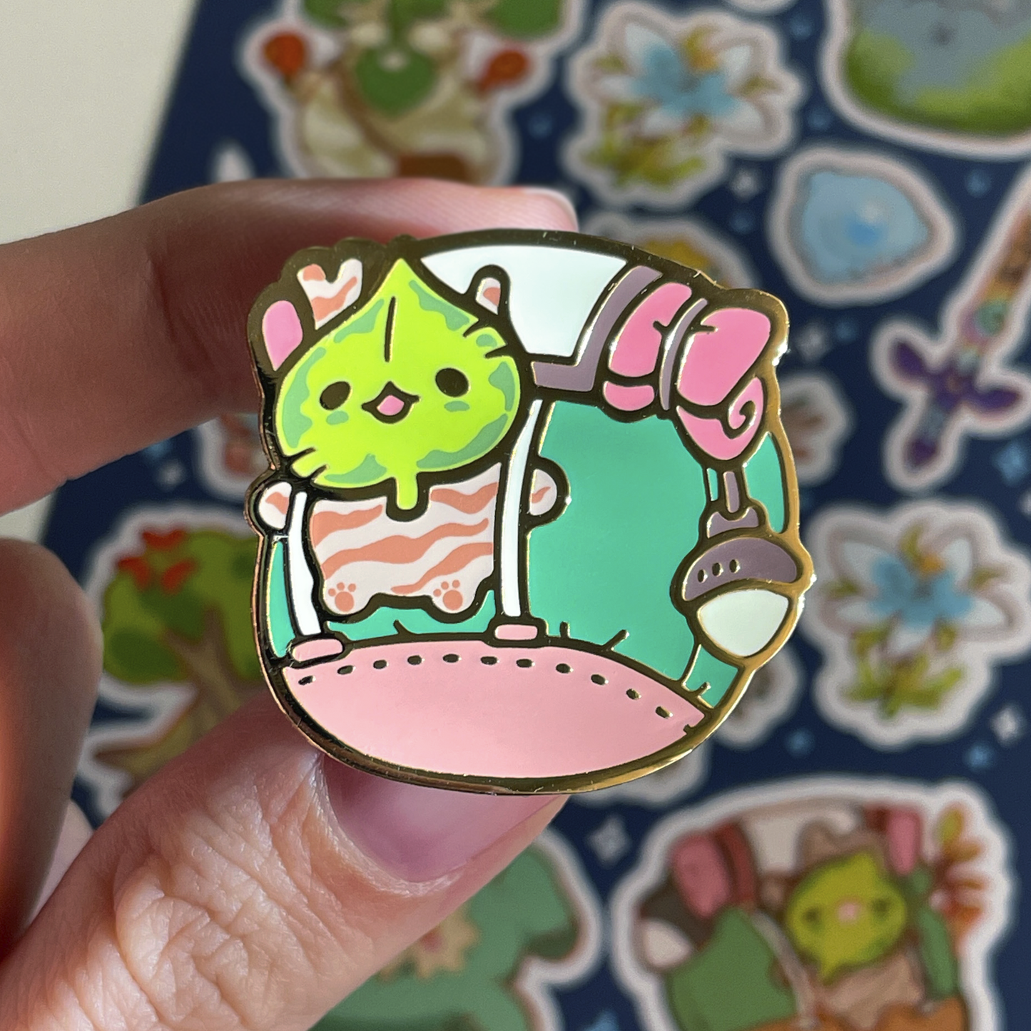 baby korok - enamel pin