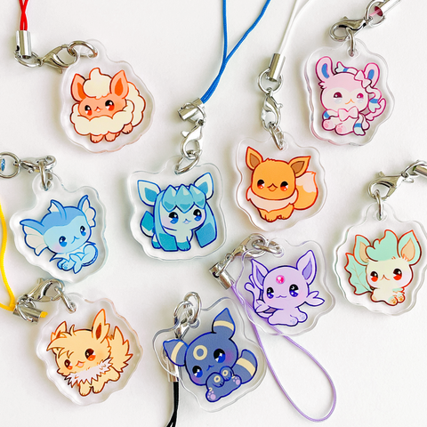 Eeveelution Phone charms