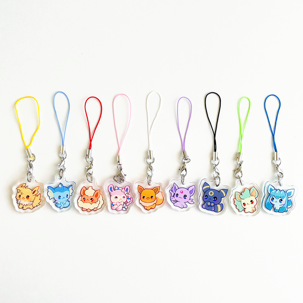 Eeveelution Phone charms