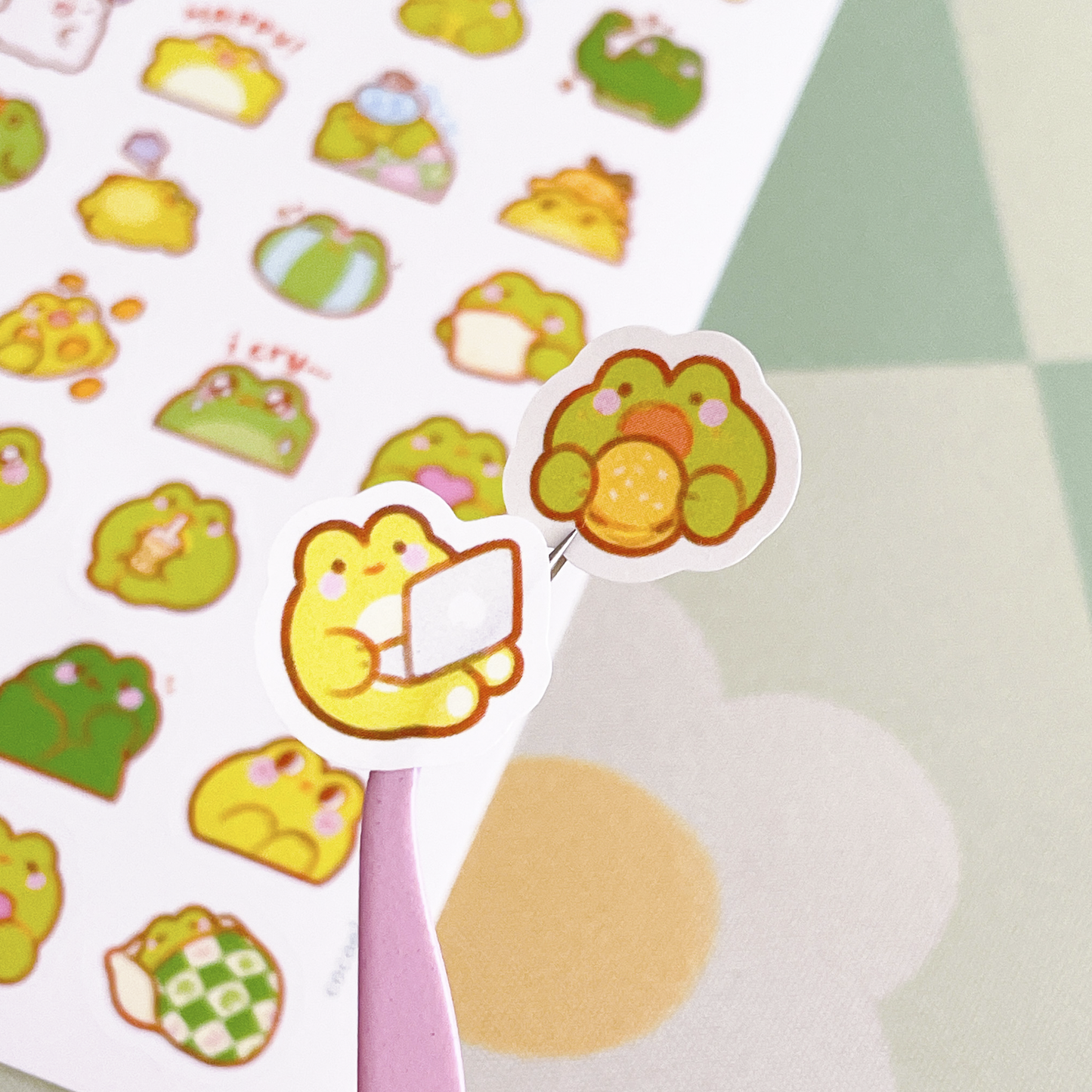 frog moods - sticker sheet