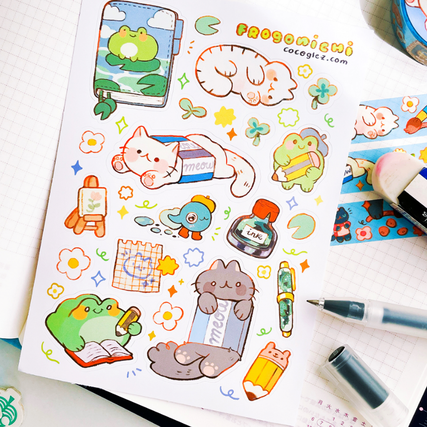 frogonichi - sticker sheet