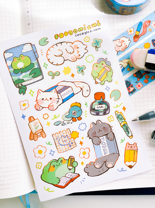 frogonichi - sticker sheet
