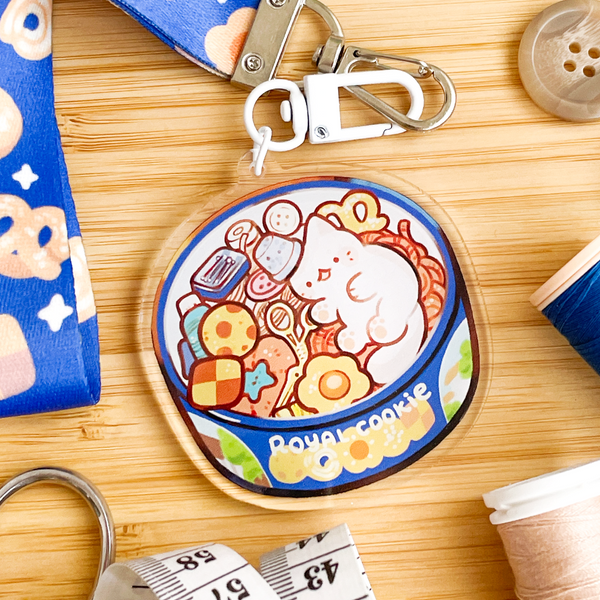 Danish cookie - Lanyard keychain (B grade acrylic)