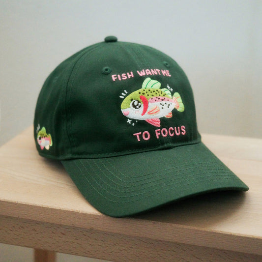 "fish want me to focus" - cap