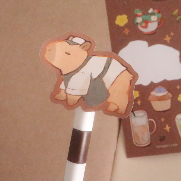 Capybara Café - Sticker sheet
