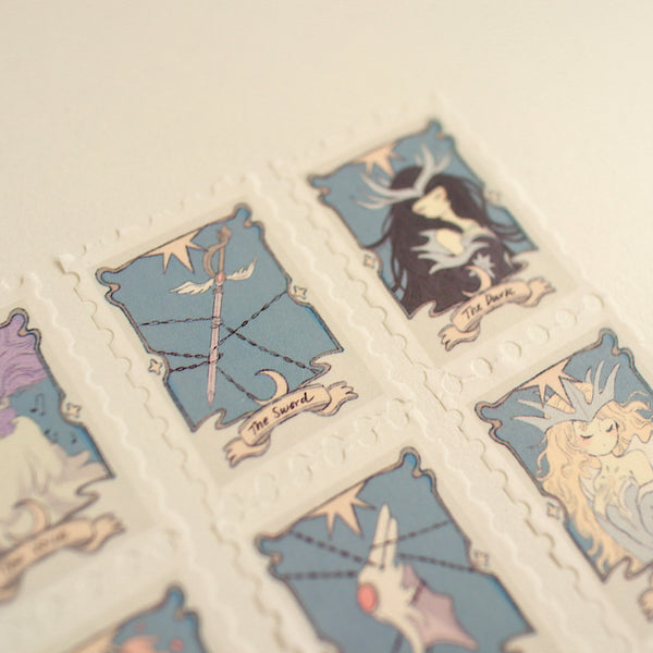 Sakura Clow Cards - Stamp washi tape