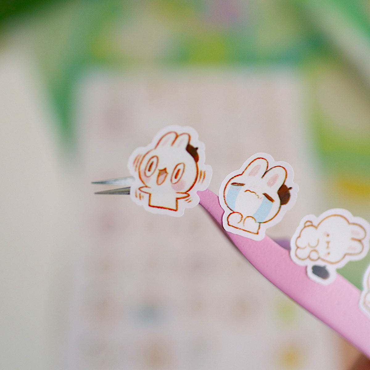 bunny moods - sticker sheet