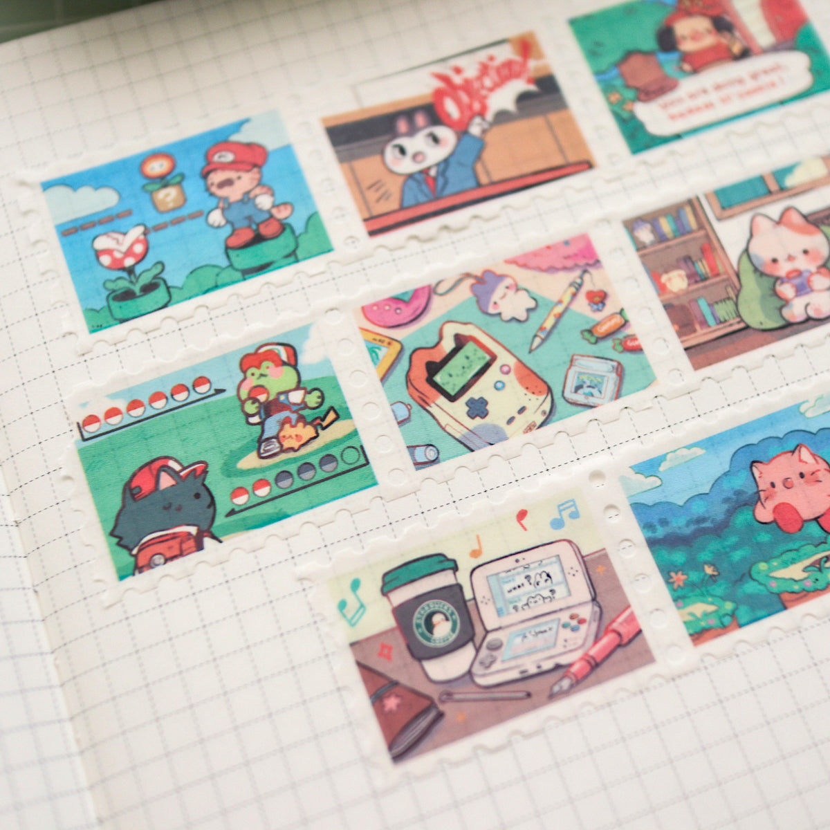 level up!  - stamp washi tape