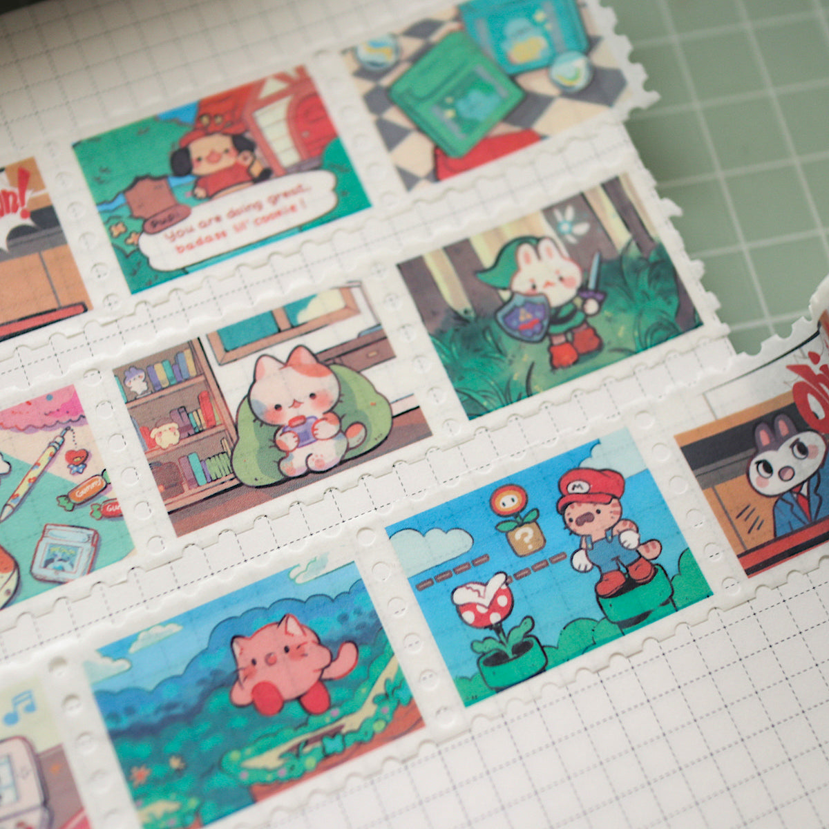 level up!  - stamp washi tape