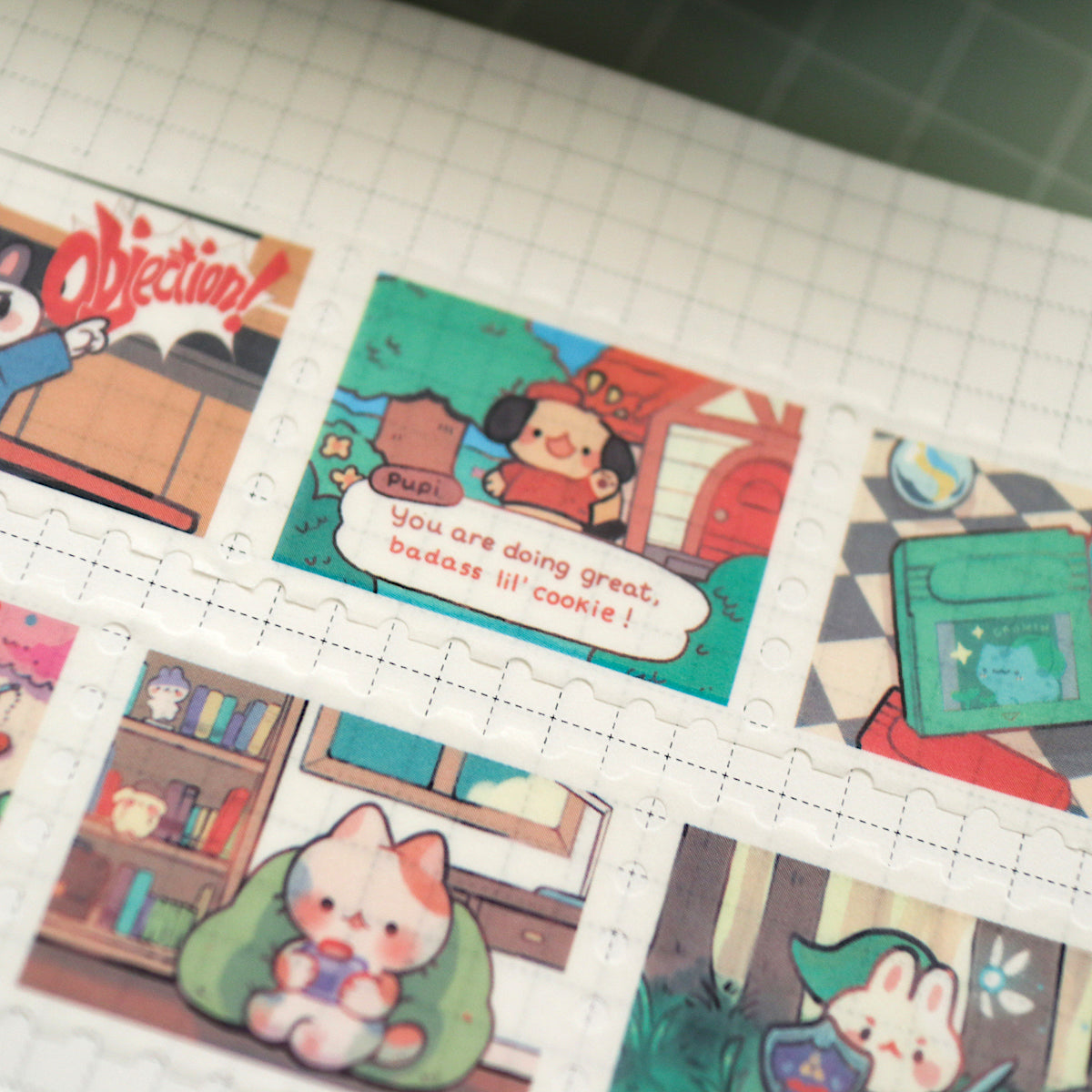 level up!  - stamp washi tape