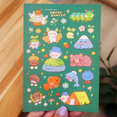 Happy Camper - Sticker sheet
