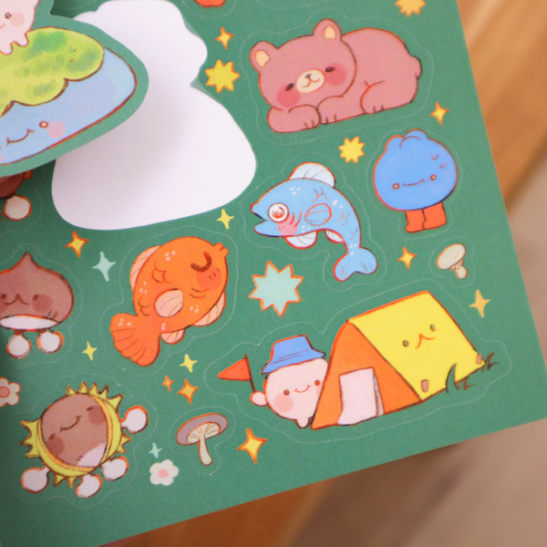Happy Camper - Sticker sheet