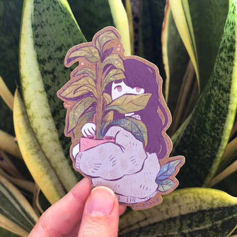 Plant person - Kraft sticker