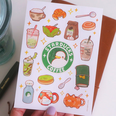 Starducks Coffee - Sticker sheet