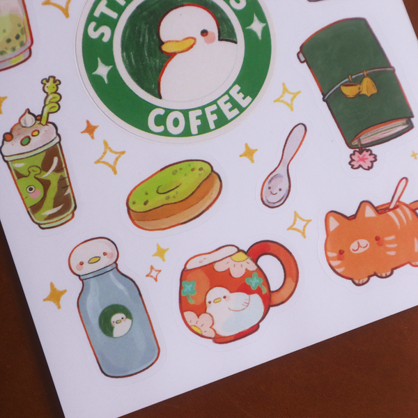 Starducks Coffee - Sticker sheet